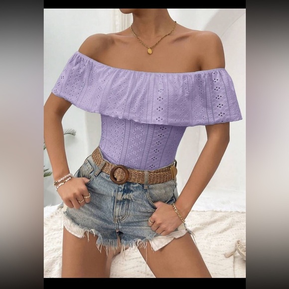 Womens over the shoulder bodysuit - Picture 3 of 7